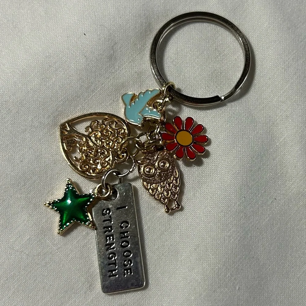 ‘I choose strength’‎ keychain